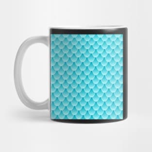 Turquoise Mermaid Tail Pattern Digital Art | Melanie Jensen Illustrations Mug